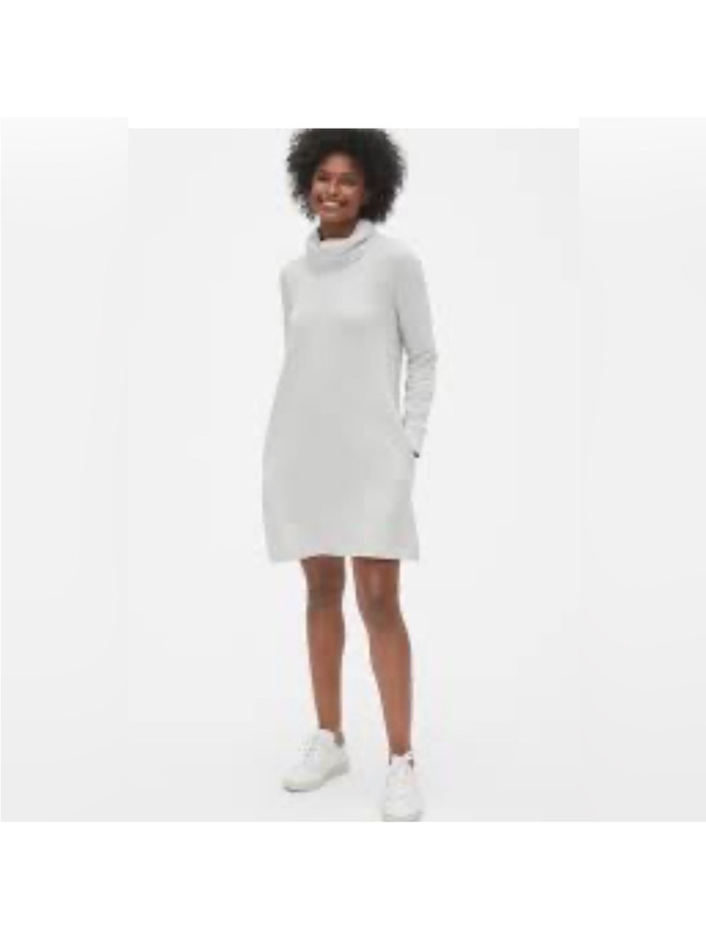 GAP White Super Soft Sweatshirt Dress